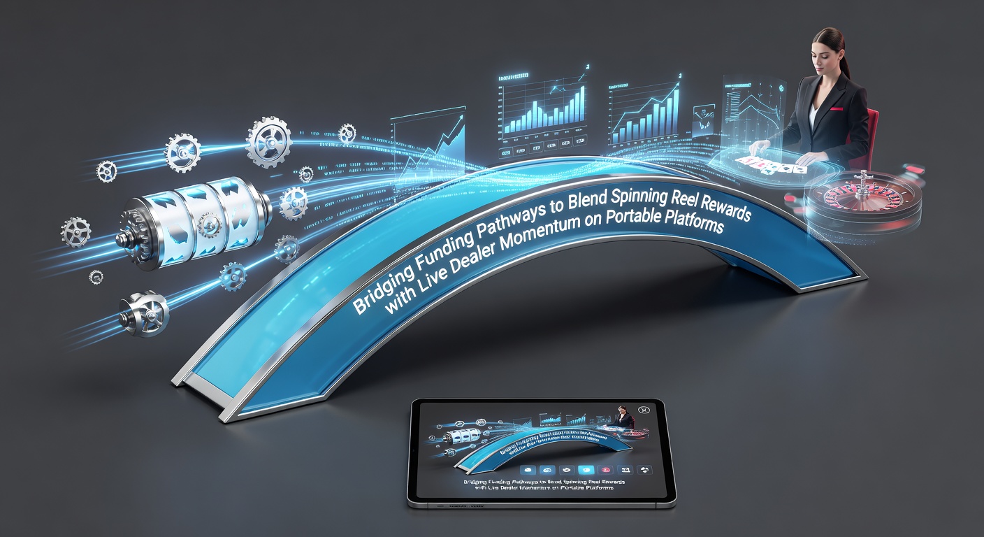 Mobile casino interface showing seamless transition from slot reels to live dealer tables with instant funding indicators