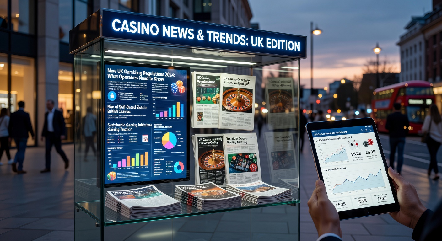 Graphic depicting UK Gambling Commission regulations with casino chips and financial symbols overlayed on a regulatory document