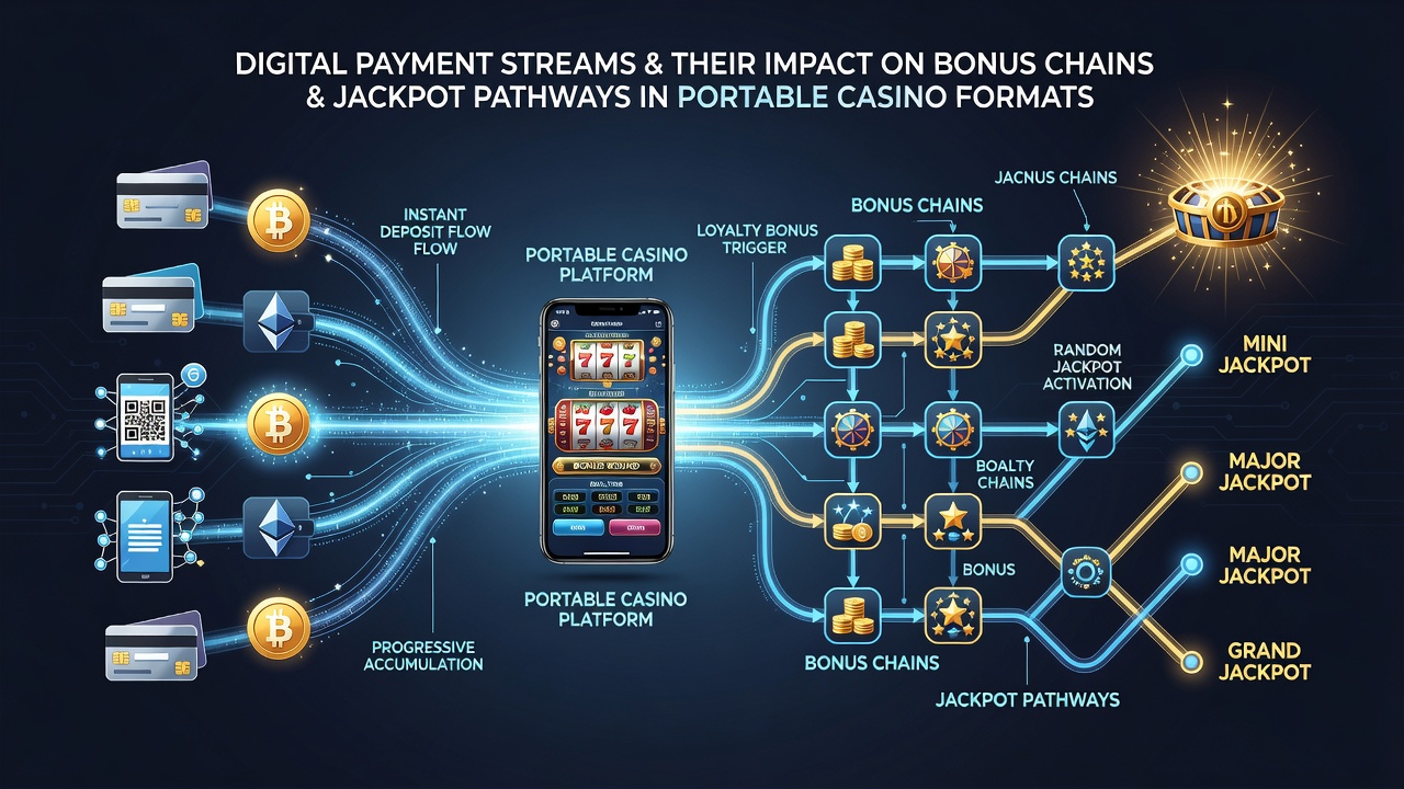 Close-up view of a mobile screen showing jackpot progress bars linked to digital wallet transactions