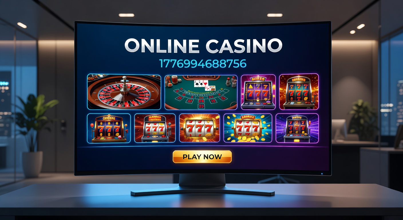 Vibrant digital casino interface showing slots, roulette, and live dealers on a sleek mobile screen, capturing the excitement of modern online gaming