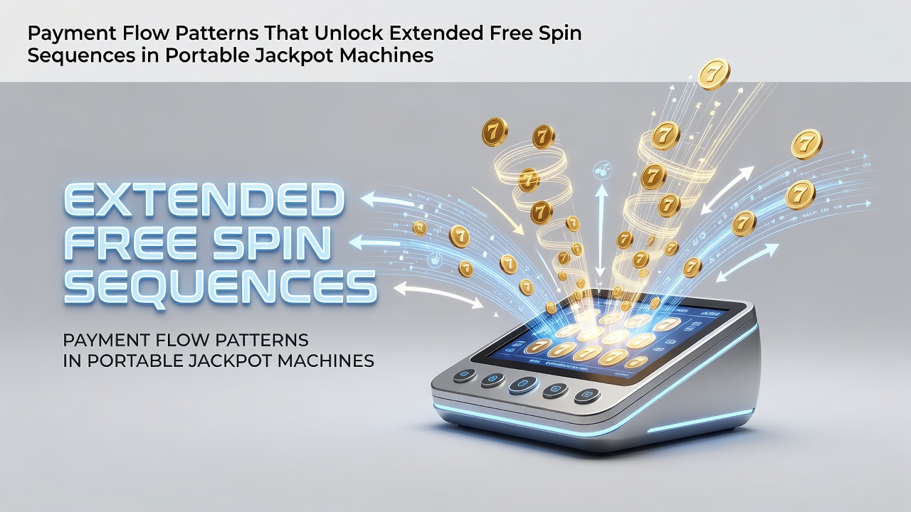 Mobile jackpot machine interface showing payment confirmation and free spin activation sequence