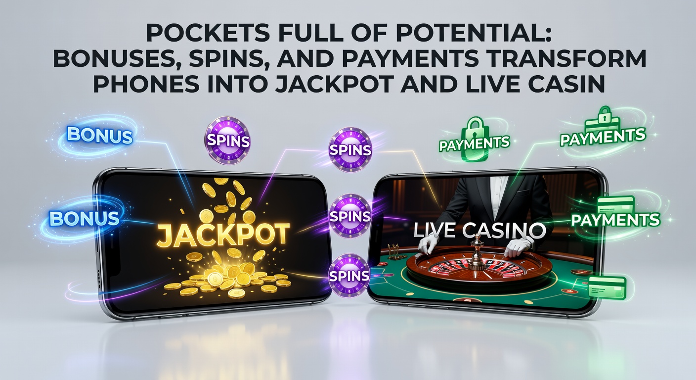 Close-up of a hand holding a phone with a progressive jackpot slot meter climbing rapidly, free spin counters ticking, and a live blackjack dealer waving cards on split-screen, capturing the thrill of mobile casino highs