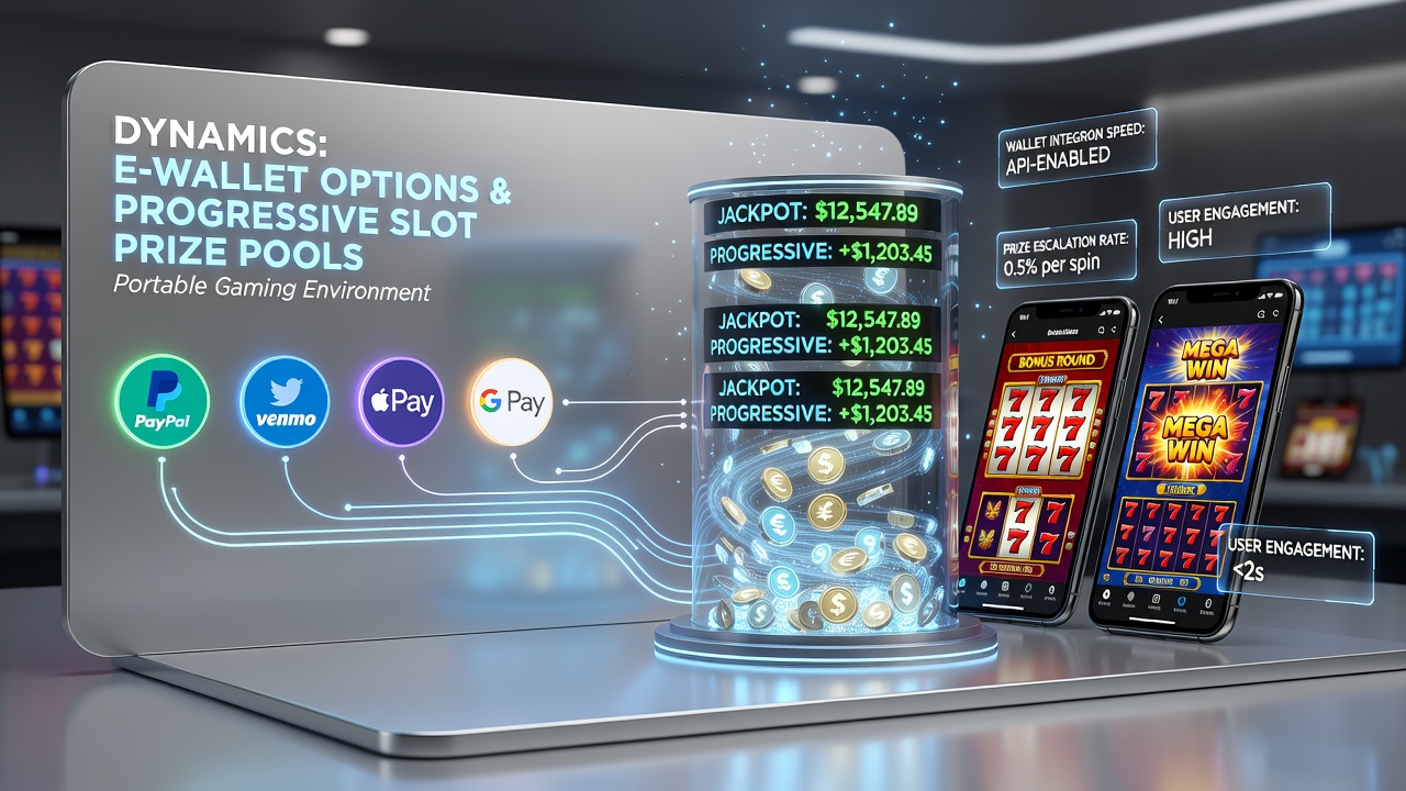 Close-up view of smartphone screen showing progressive jackpot counter increasing after an e-wallet funded spin