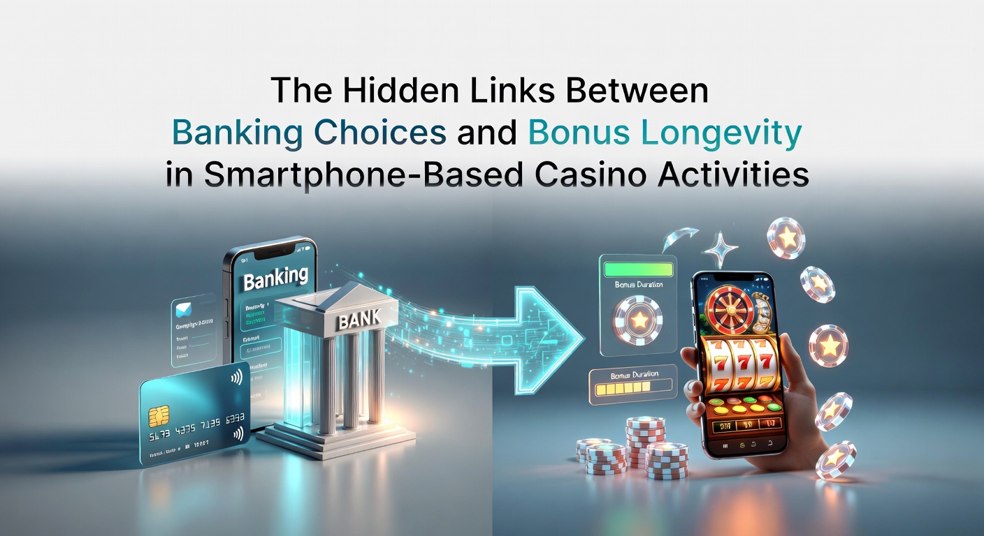 Smartphone screen displaying casino app with banking options and active bonus indicators